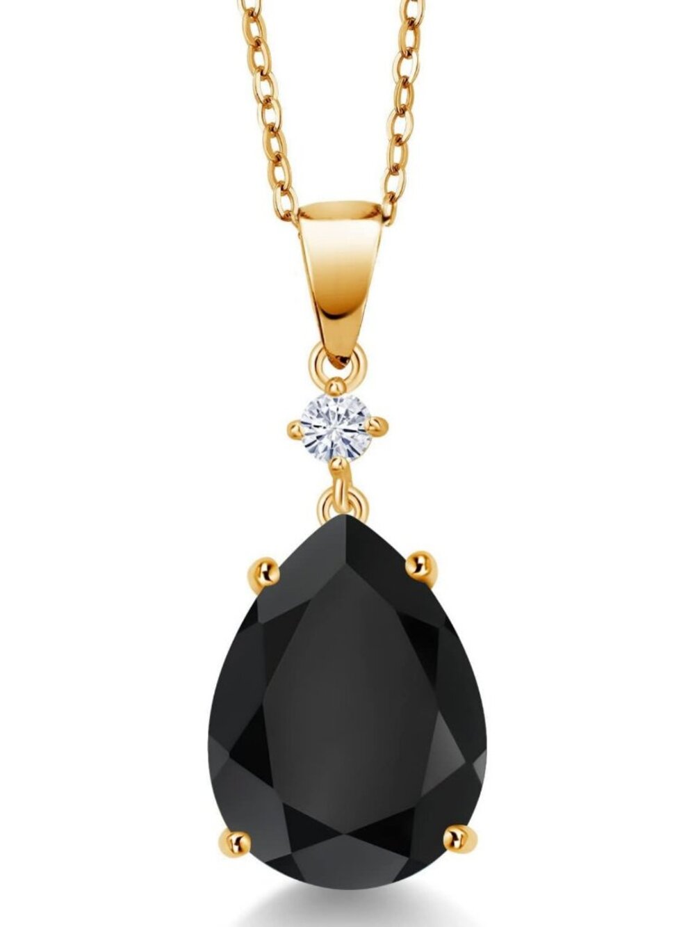 Teardrop Pendant Necklace for Women | 925 Sterling Silver | Birthstone